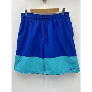 Mens Nike Split Breaker 9" Swim Trunks Blue Size XL Shorts NESSA450-494